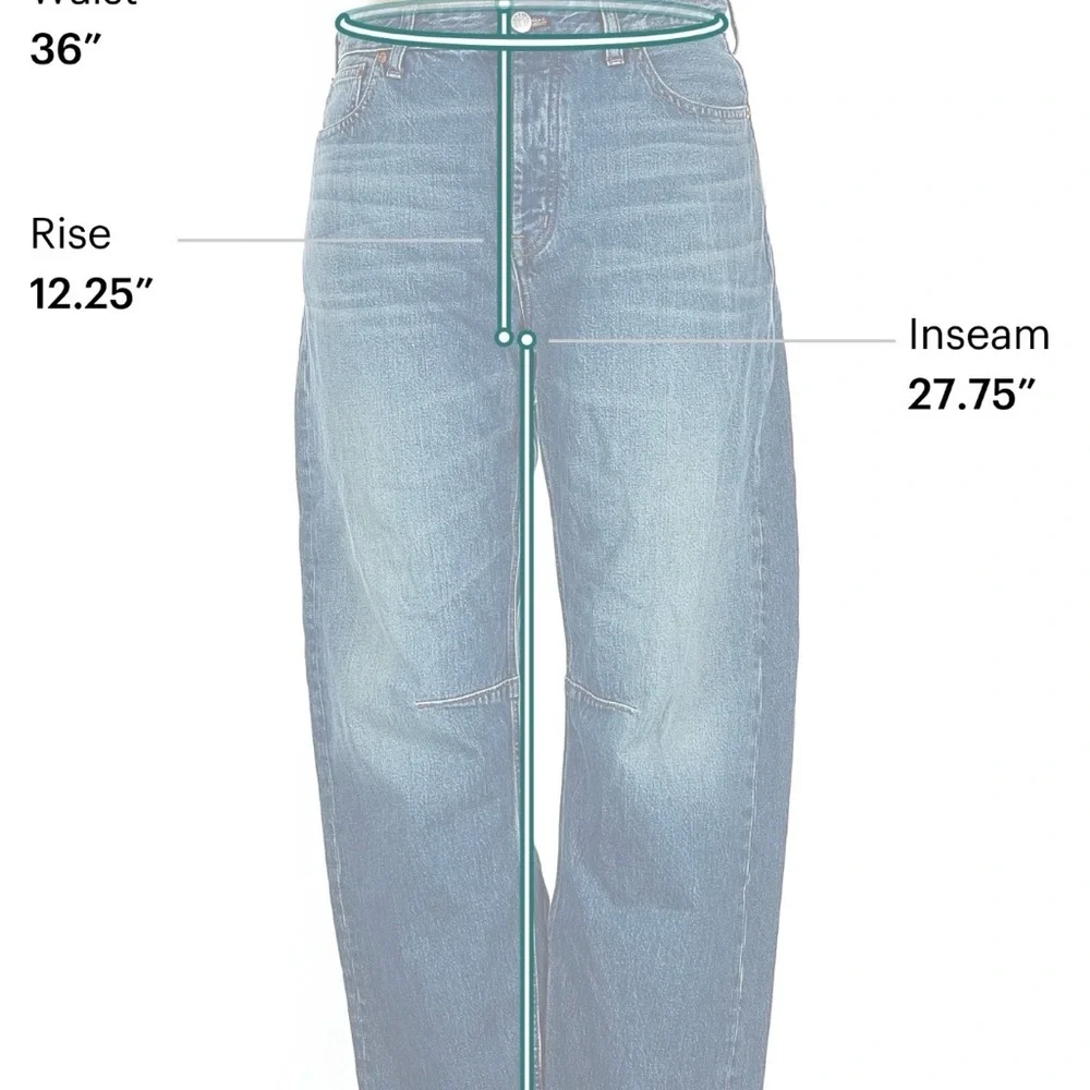 Madewell Darted Barrel Jeans - Picture 3 of 4